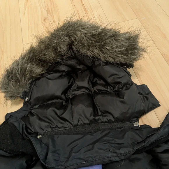 Kamik Women's Black Down Filled Parka with Faux Fur Hood - Picture 11 of 16